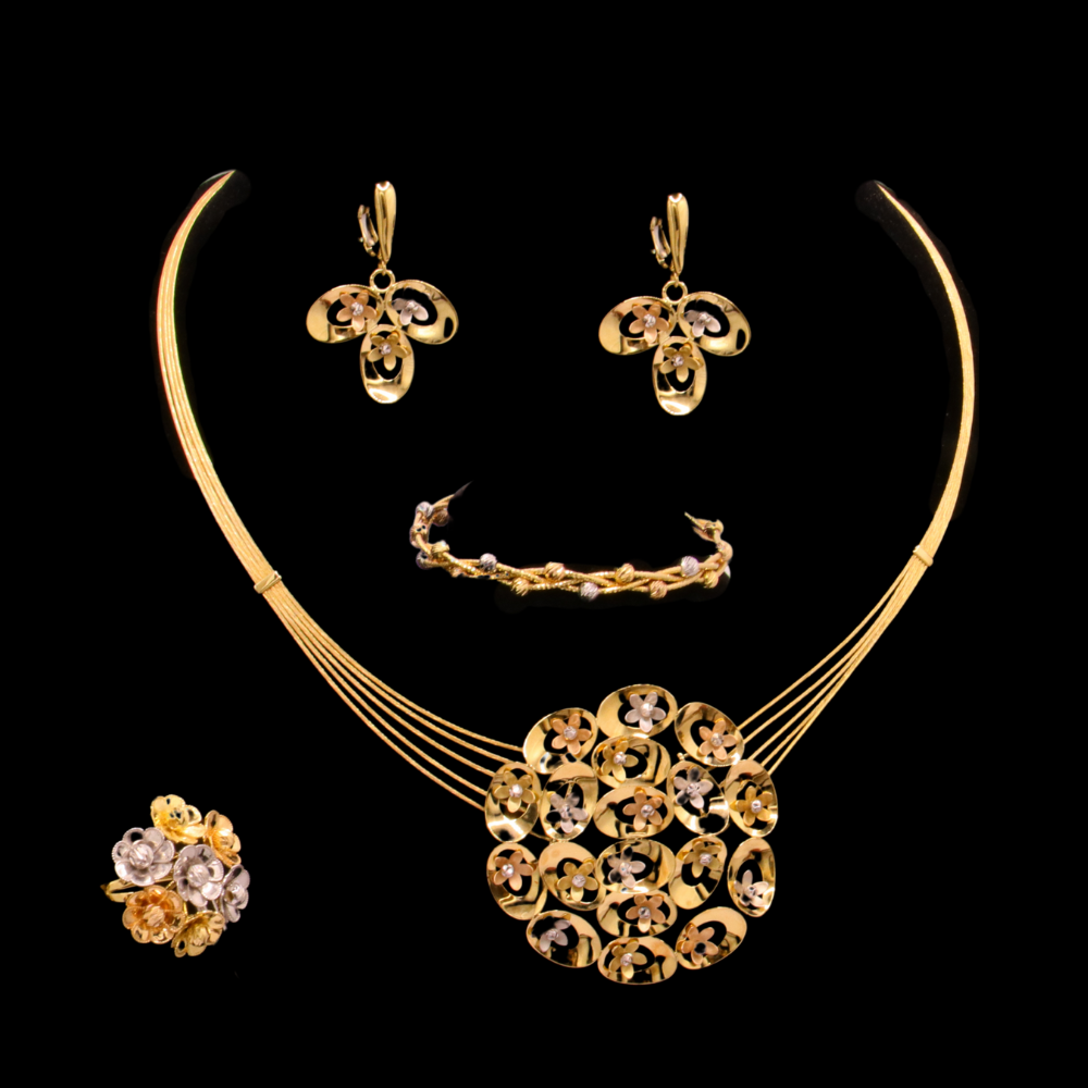 18K Gold Necklace Set